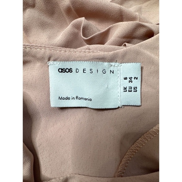 ASOS Design Pleated Trapeze Long Sleeve Mini Dress - Picture 10 of 14